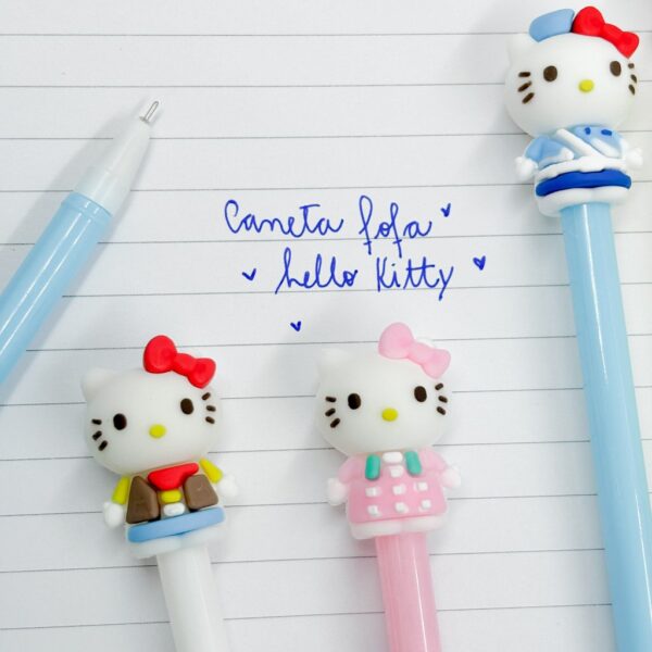 Caneta Fofa Hello Kitty Cute - Pacote 6 Und