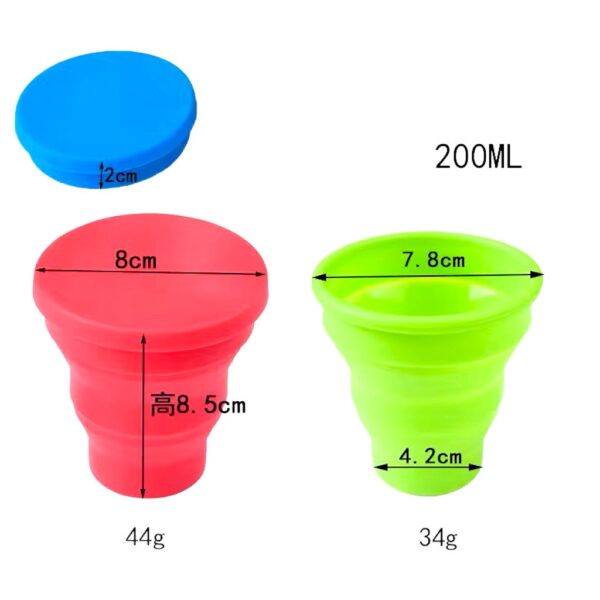 Copo Retrátil Silicone - Pacote 3 Und
