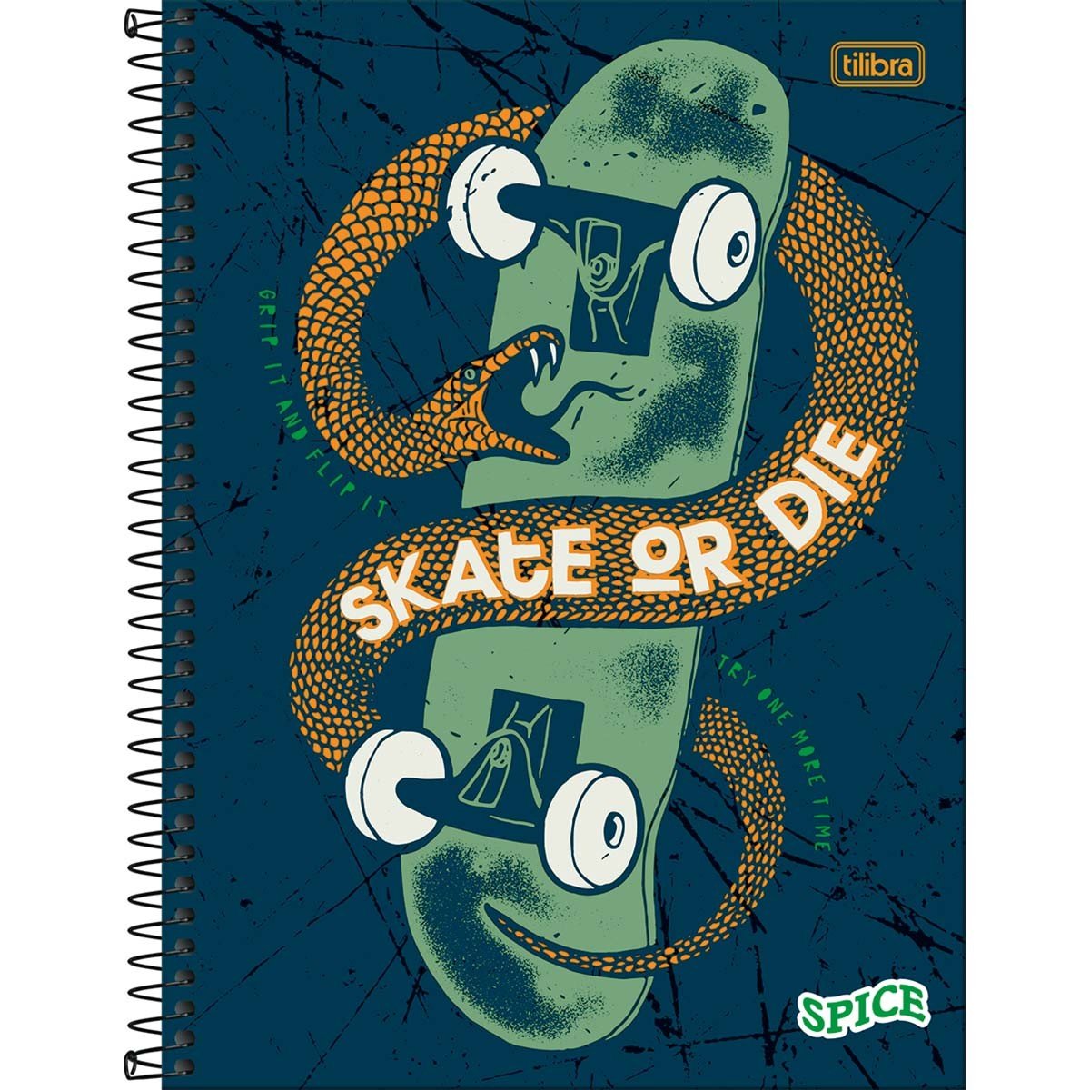 Caderno Universitário Espiral 1 M 80 fls Spice Masculino - TILIBRA - UND