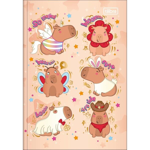 Caderno Brochura Capa Dura 1/4 Capivara Tilibra