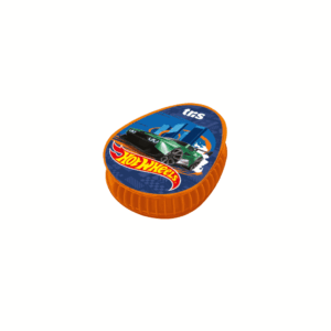 Kit Escolar Apontador c/ Depósito + Borracha Hot Wheels Tris
