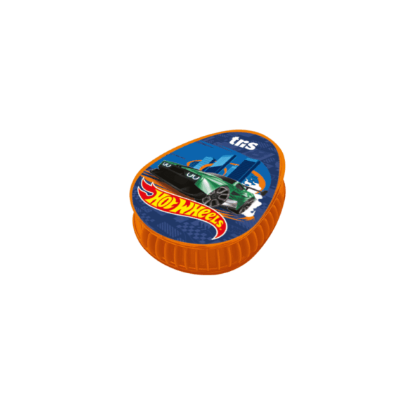 Kit Escolar Apontador c/ Depósito + Borracha Hot Wheels Tris