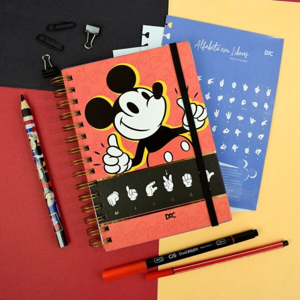 Caderno Smart Mini 10 Matérias Mickey Disney DAC