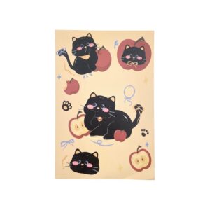 Bloco Caderno A5 Apple Cat 14x21cm - UNISO - UND