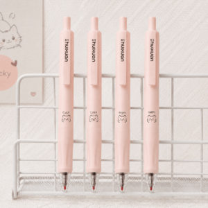 Kit Caneta Clic Premium Gatinho Emoções 4 UND - IMPORTADO - BLISTER