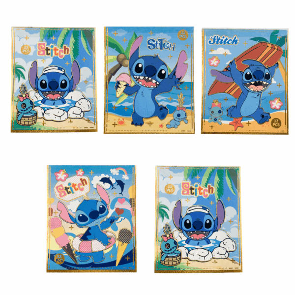 Caderninho de Adesivos STITCH 12 Folhas - UND