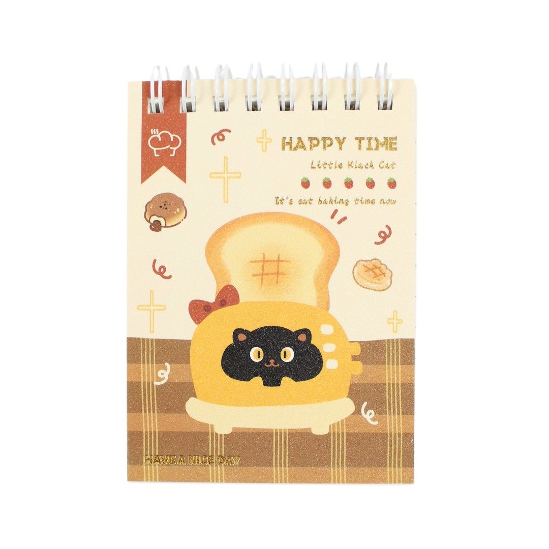 Caderneta A7 Bloco de Notas GATO Baking Time 7,7x10,7cm - UNISO - UND