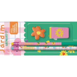Kit Escolar Jardim 4 Peças LEO E LEO - BLISTER