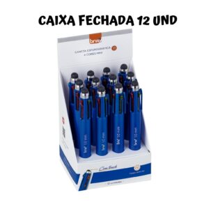 Caneta Esferográfica 4 Cores Touch 1.0 mm BRW