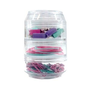 Kit Office Colorido Prendedores Lata BRW