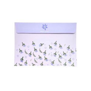 Kit 8 Envelopes Flor + Adesivos + Selos - UNISO - UND