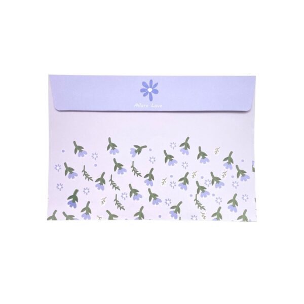 Kit 8 Envelopes Flor + Adesivos + Selos - UNISO - UND