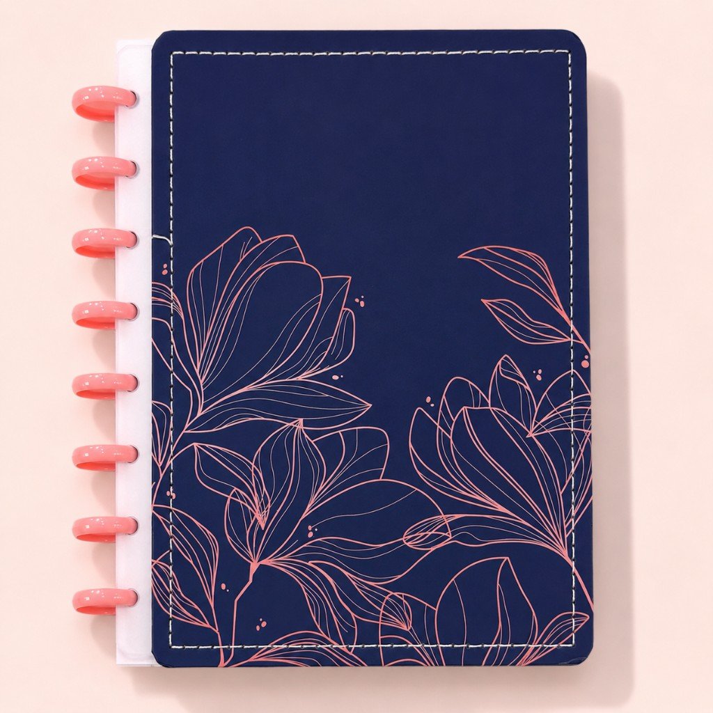 Caderno de Disco FLORESCER A5 80 Fls/8 discos -  15x21,2cm  - IMPORTADO - UND