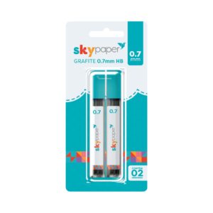 Grafite HB 0.7mm c/2 Tubos - SKYPAPER - BLISTER