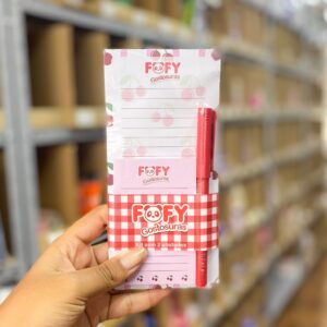 KIT Bloco de Anotações CHERRY Alegria  3 Peças - FOFY - UND