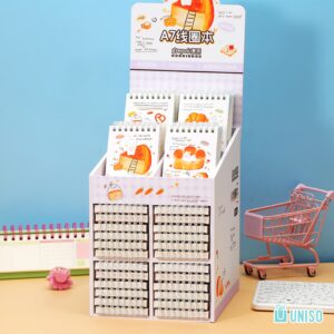 Bloco de Notas Aramado A7 Pão 7,7x10,7cm 80 fls - UNISO - UND