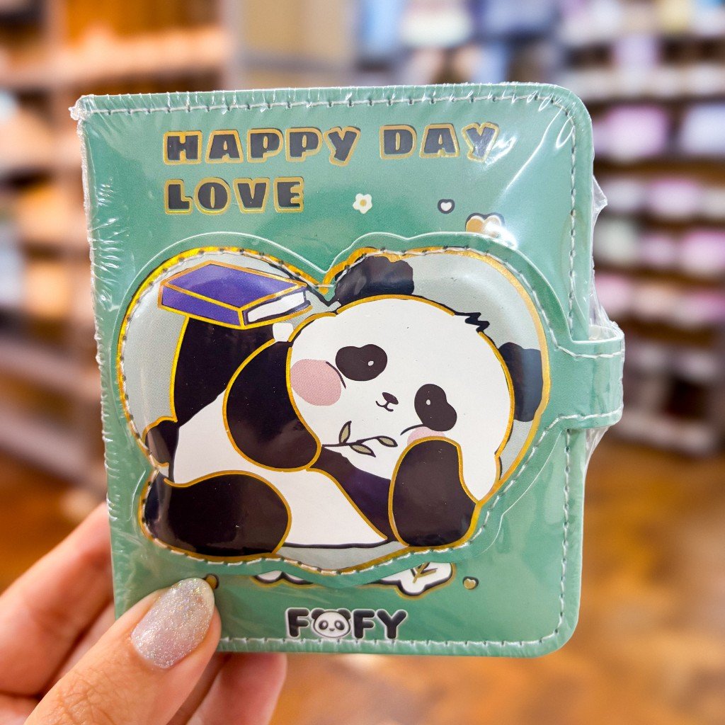 Caderno LUXO c/ Fechamento Panda 10x9x2cm - FOFY - UND