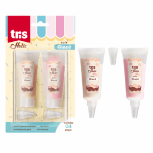 Cola Glacê Holic Docinhos Blister c/ 2 Peças - TRIS - CX 12 UND