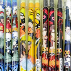 Caneta Apagável Estampada Naruto - Blister 12 Und