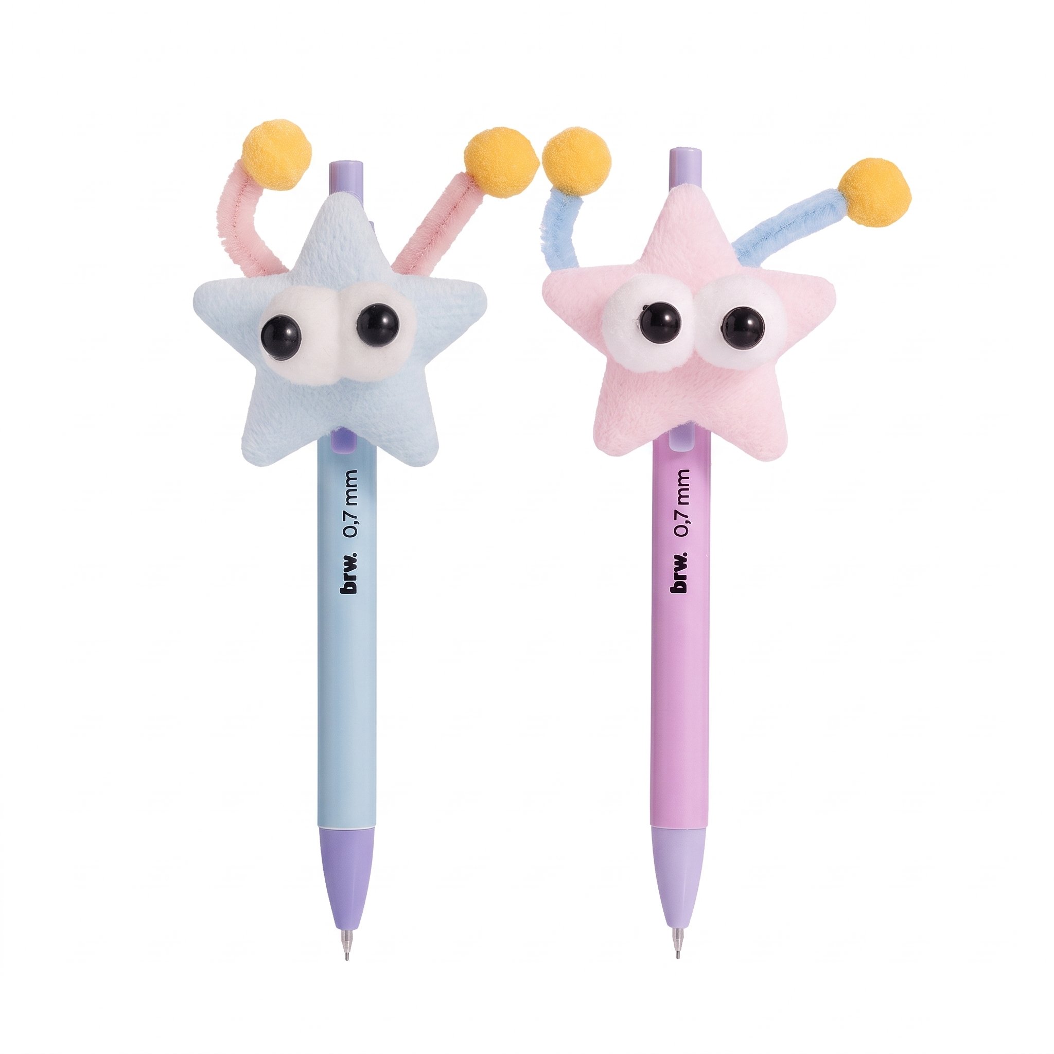 Lapiseira Plástica 0.7mm CRAZY FLUFFLES - BRW - UND