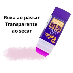 Cola Bastão Mágica Triangular 8g Roxa - ROKE - UND