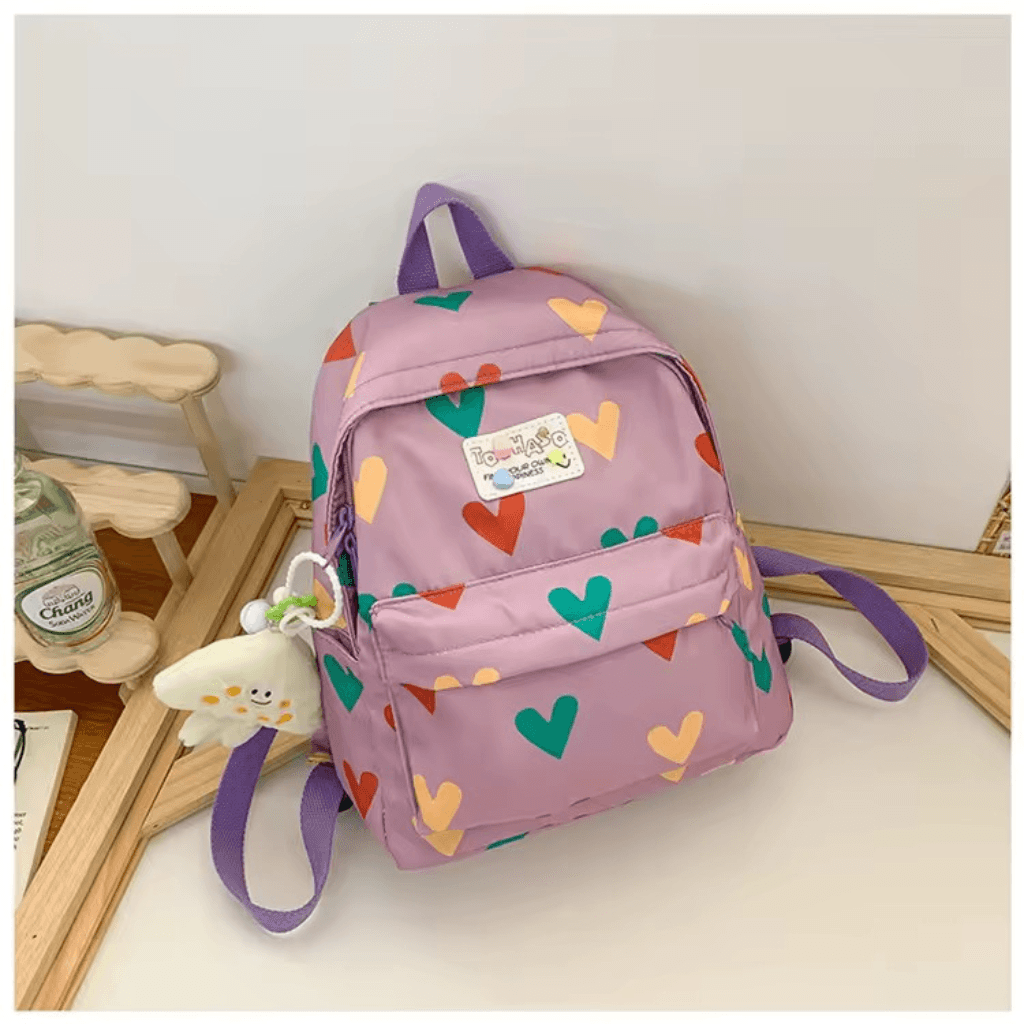 Mochila Impermeável c/ Bolso Coração 31x26x15cm - IMPORTADO - UND