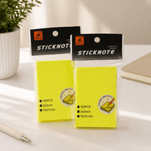 Bloco de Notas Adesivado Amarelo Neon Tam xx - IMPORTADO - UND