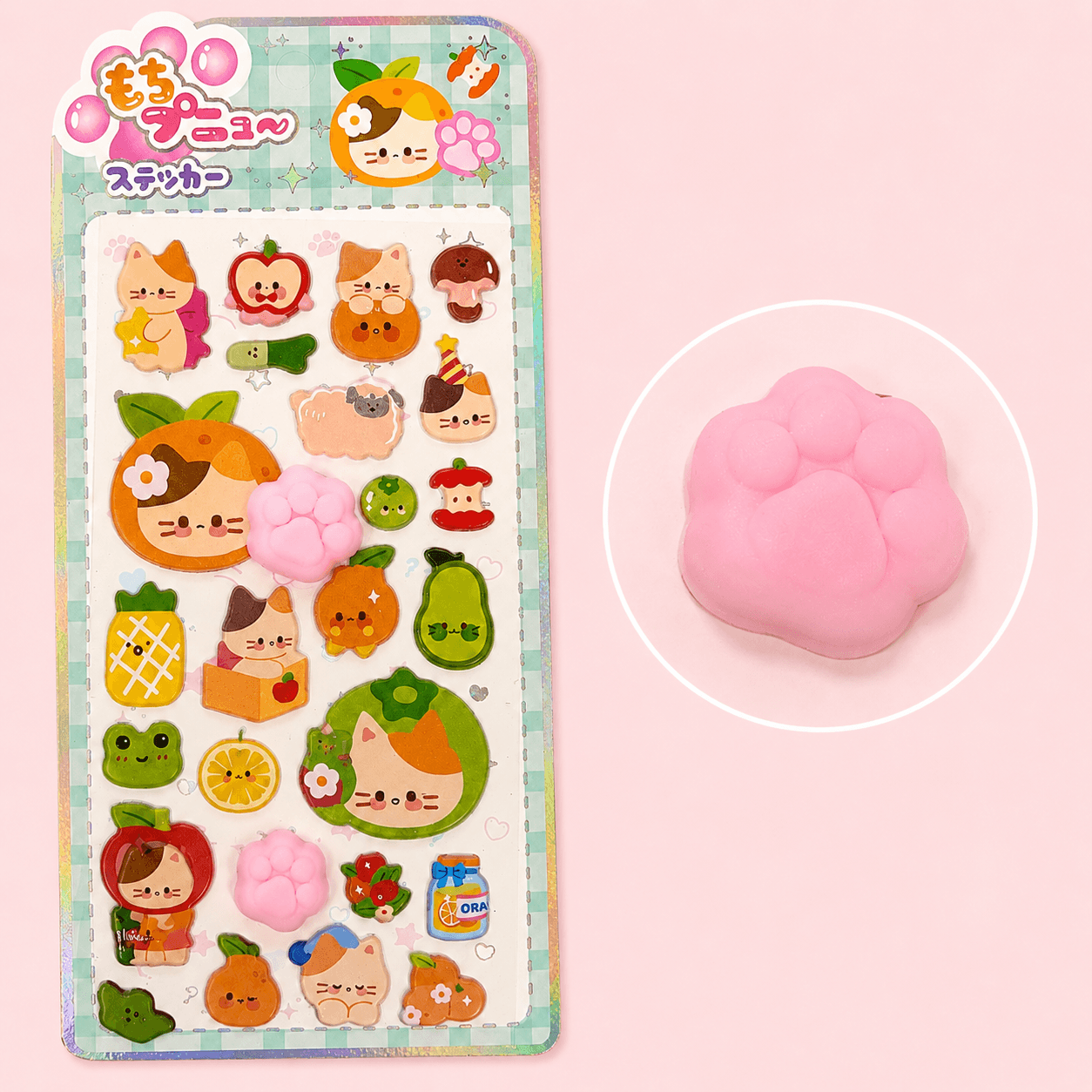 Cartela de Adesivos Puff Squishy 3D Anti Stress - IMPORTADO - UND