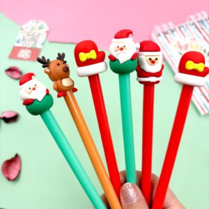Caneta Fofa Natal Mágico - Pacote 6 Und