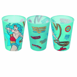 Copo Mulher-Maravilha 320 ml Sortido - PLASÚTIL - UND
