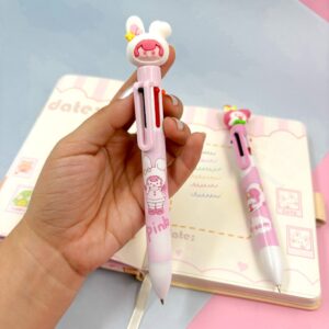 Caneta 6 Cores Menininha Coelho