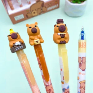 Caneta Esferográfica Clic 0.5mm CAPIVARA Cute - IMPORTADO - PACOTE 6 UND
