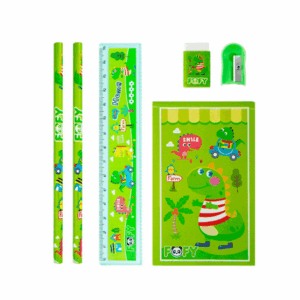 Kit Escolar Meu Green Dino 6 Peças - FOFY - BLISTER