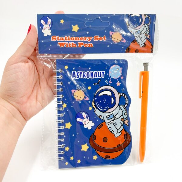 Mini Caderno Astronauta c/ Caneta