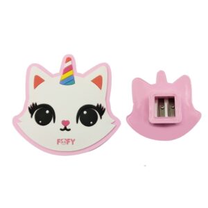 Apontador 2 Furos Gato Unicórnio FOFY - BLISTER