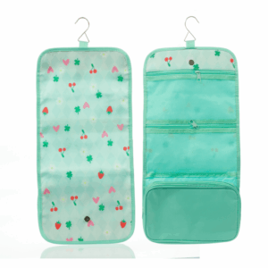 Necessaire c/ Gancho Verde CEREJA 18x25x3cm - FLORIE - UND