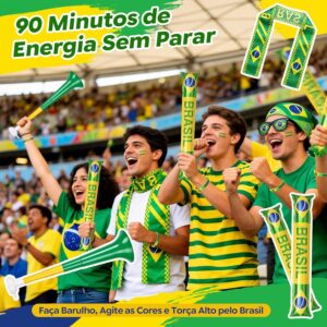 Kit Torcedor  12 Itens BRASIL Copa do Mundo - IMPORTADO - UND
