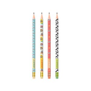Lápis Hb com Borracha Panda LEO E LEO - Pacote 12 UND