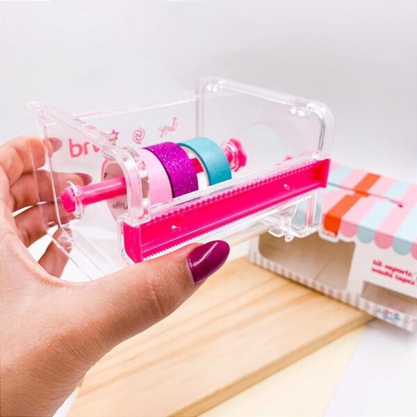 Kit Washi Tape com Suporte Tutti-Frutti 3 Fitas BRW