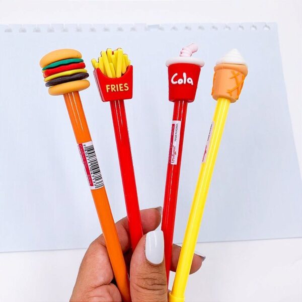 Caneta Fofa Fast Food Lovelypen - Pacote 6 Und