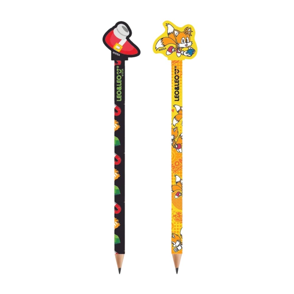 Lápis Hb c/ Borracha SONIC - LEO E LEO - BLISTER 2 UND
