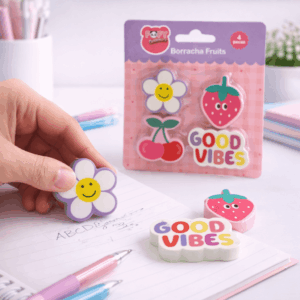 Borracha Fruits 4 Peças - FOFY - BLISTER