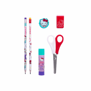 Kit Escolar Hello Kitty Leo e Leo - Blister 6 Itens