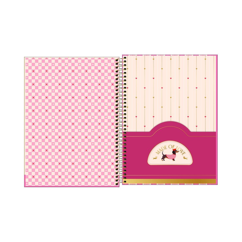 Caderno Espiral Capa Dura Universitário 1 M Brownie 20x27,5cm 80 Fls - TILIBRA - UND