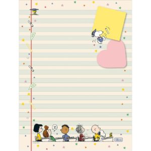 Caderno Colado Papel de Carta SNOOPY 48 Fls - TILIBRA - UND