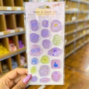 Cartela de Adesivos SELO Good Life Tons de Lilás - UNISO - UND