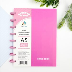 Caderno de Disco Color A5 80 Fls/8 discos - 15x21,2cm - IMPORTADO - UND