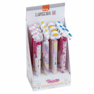 Lapiseira Plástica Divertida 0.7mm Unicorn BRW - Display 12 UND