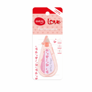 Fita Decorativa Love Coração Molin - Blister 1 Und
