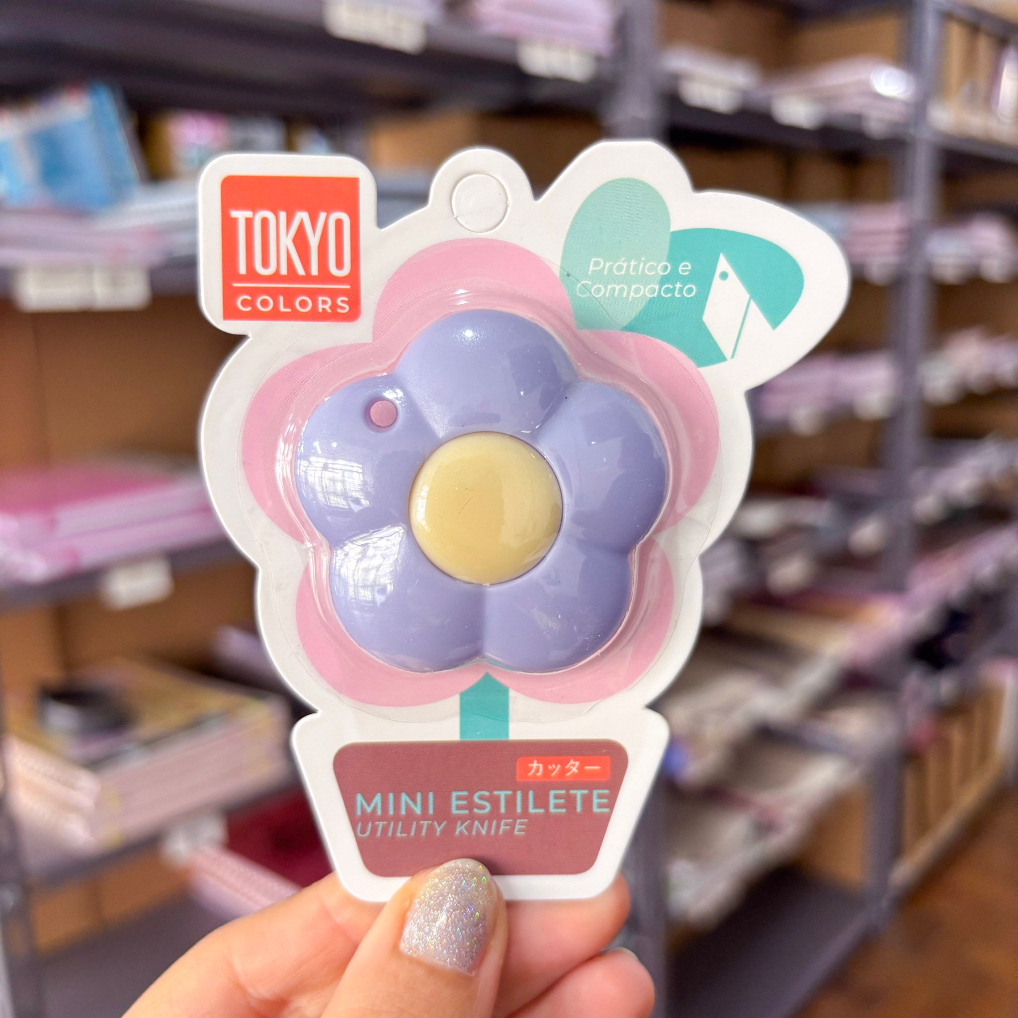 Mini Estilete Flor Color  Sortido - TOKYO DESIGN - CX 24 UND